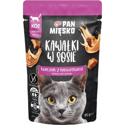 Pan Mięsko Pieces in sauce Chicken with shrimps 85 g