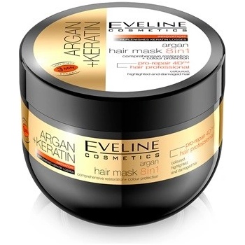 Eveline Argan + Keratin maska na vlasy 8v1 500 ml