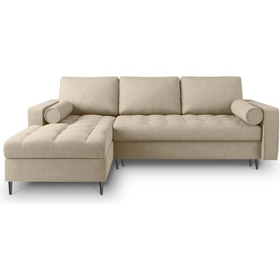 Milo Casa Бежов ъглов разтегателен диван , ляв ъгъл Santo - Milo Casa (MIL_LCF_52_A3_SANTO2)