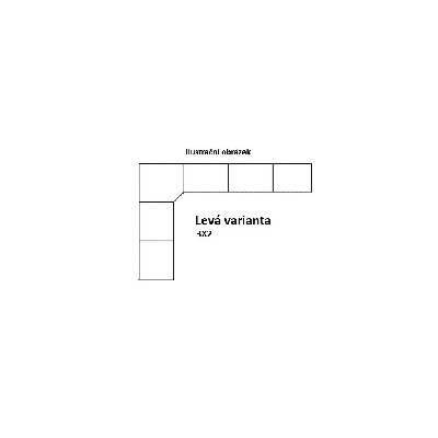 PYKA Rohová kožená sedací souprava SARA kterou část sedací soupravy: rohová 3R x 2, Typ: Levá