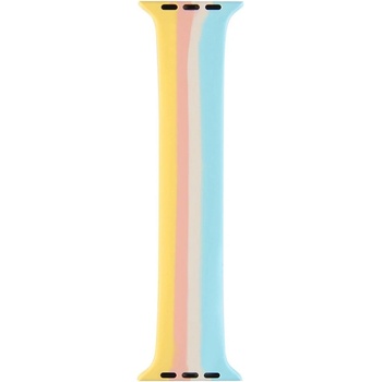 JC Силиконова каишка за Apple Watch 42мм, 44мм, 45мм, 46мм, Ultra 49мм - JC Design Silicone SoloLoop Band (розов-жълт)