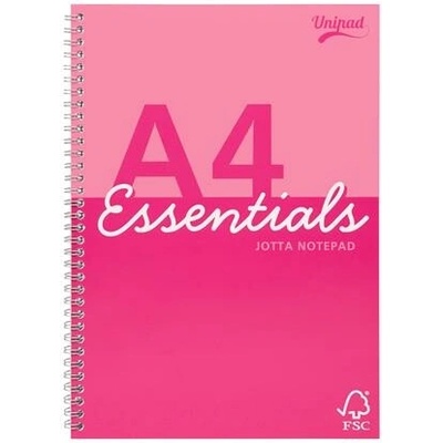 PUKKA PAD Sešit se spirálovou vazbou formát A4 linkovaný Unipad Essentials Jotta smíšený