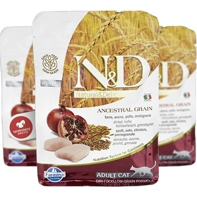 N&D Ancestral Grain Cat Neutered Chicken & Pomegranate 1,5 kg