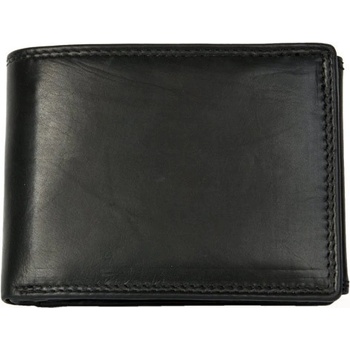 Velmi kvalitní černá kožená peněženka HMT