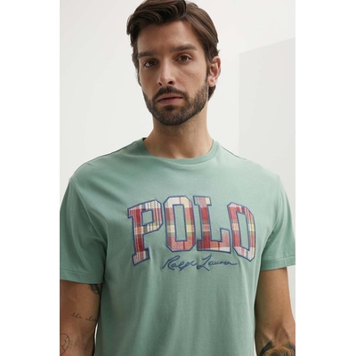 Ralph Lauren Памучна тениска Polo Ralph Lauren в зелено с апликация 710941855 (710941855)