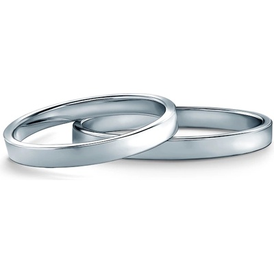 SAVICKI Брачни халки: платина, плоски, 2 мм
