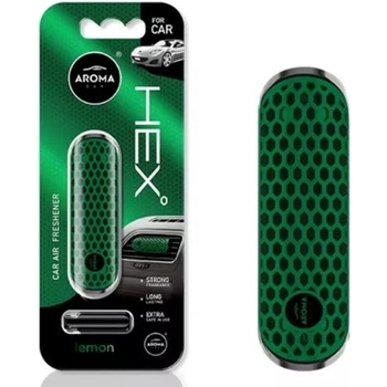 Aroma Car FANCY SHAPES POLYMER HEX Lemon