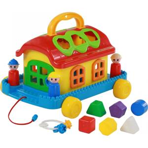 Polesie Toys Детска къщичка сортер Polesie Toys - Fairy House, на колелца (106730)