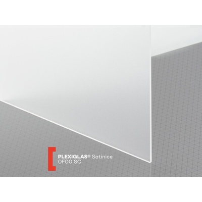 Röhm Pieskované plexisklo Plexiglas Satinice 4 mm 0F00 SC 1520 x 2030 mm číre 1 ks