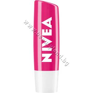 Nivea Балсам за устни Nivea Watermelon Shine, p/n NI-85236 - Балсам за устни с аромат на диня 24ч. melt-in moisture (NI-85236)