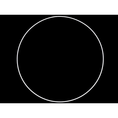 Kovový kruh na lapač snů Ø20 cm bílý – Sleviste.cz