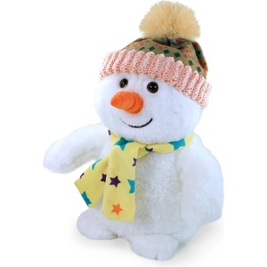Rappa Плюшена играчка Снежен човек с шапчица, 26 см (218055)