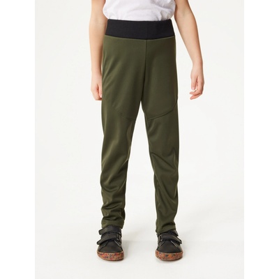 Unuo Dětské softshellové kalhoty s fleecem pružné Sporty, Khaki – Sleviste.cz