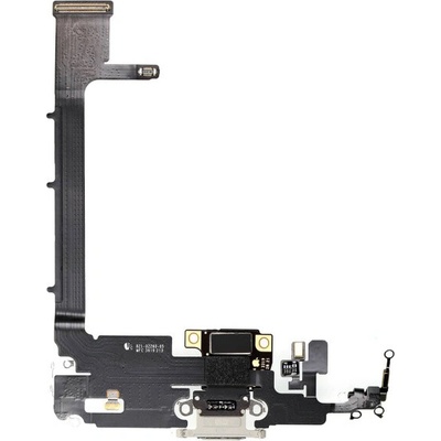AppleKing nabíjací a audio flex konektor pre Apple iPhone 11 Pro Max - strieborná