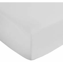 Bianca Biela napínacia plachta z bavlneného saténu Cotton Sateen 185x200