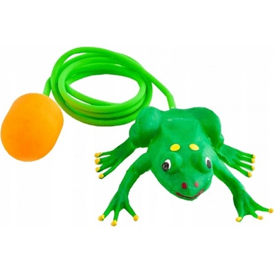 Tullo Skákacia gumová žaba s pumpičkou 1339