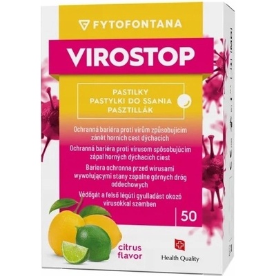 VIROSTOP Pastilky citrus 50 kusov