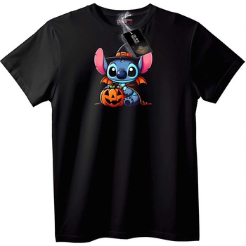 NOONEBRAND Тениска Stitch Вампир за Halloween - 2XL, Black