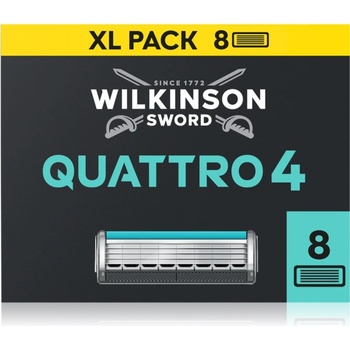 Wilkinson Sword Quattro Essential 4 Titanium Sensitive Резервни остриета 8 бр