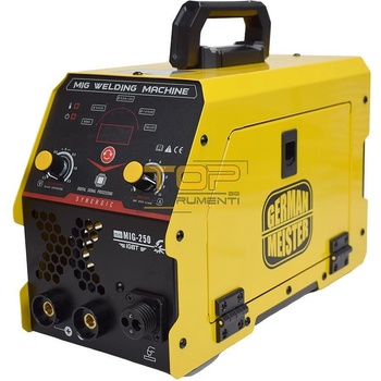 UNI Телоподаващ апарат + електрожен, German Meister MIG-MMA250, 20-250A, за работа с и без газ (UNI-012193)