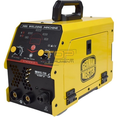 UNI Телоподаващ апарат + електрожен, German Meister MIG-MMA250, 20-250A, за работа с и без газ (UNI-012193)