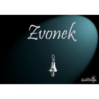 Gold Design Zvoneček přívěsek rhodium GD216