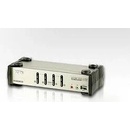 Aten CS-84U-AT 4-Port PS/2-USB KVM Switch, 4x Custom KVM Cable Sets, Non-powered