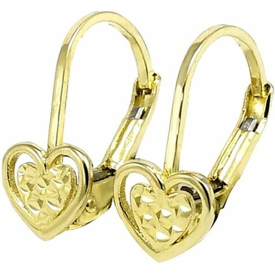 Glare zlaté detské náušnice 492