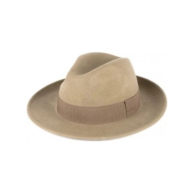 Fedora Klobouky světle hnědá Gift3 HT-1073-4