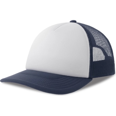 Atlantis Headwear Rapper-S 5 panelová Trucker COT33026290899-white/navy Bílá/navy