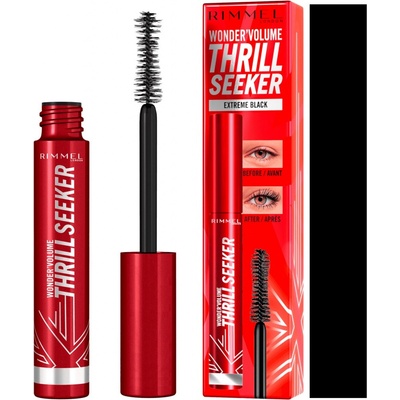 Rimmel London Wonder Volume Thrill Seeker objemová a prodlužující řasenka Extreme Black 11 ml