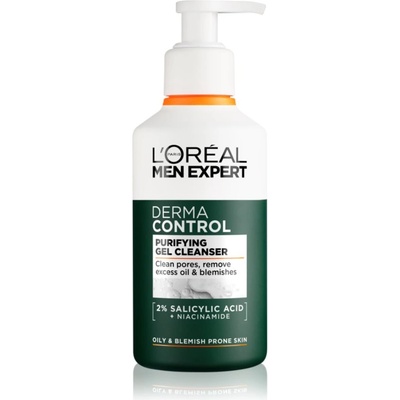 L'Oréal Men Expert Derma Control почистващ гел с ниацинамид 260ml