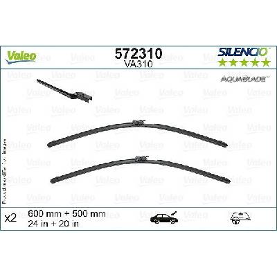 VALEO Stieracia lišta 572310