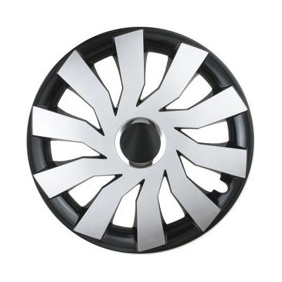 Leoplast Тасове за джанти Cliff черно / сребро - 16