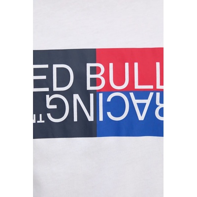 Red Bull Racing x Pepe Jeans Памучна тениска Red Bull Racing x Pepe Jeans в бяло с принт RM500001 (RM500001)