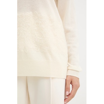 Ermanno Scervino Вълнен пуловер Ermanno Scervino в бежово от лека материя 57TM049E55 (57TM049E55)