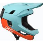POC Велосипедна каска POC Otocon Race MIPS indicolite blue matt/carnelian orange matt