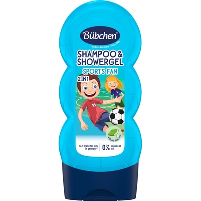 Bübchen Kids šampón a sprchovací gél 2v1 Malý futbalista 230 ml