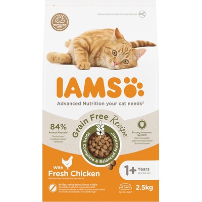 IAMS Advanced Nutrition Grain Free s kuracím mäsom 2 x 2,5 kg