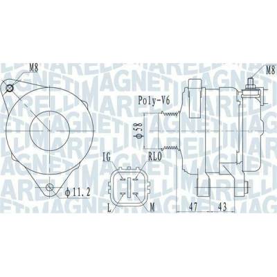 generátor MAGNETI MARELLI 063732097010