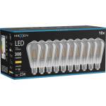 Mexen Vintis 10x LED крушка с нажежаема жичка E27, ST64, 4W, Топла - 2700K, 300 lm, димно (L152-E27-0427-70x10)