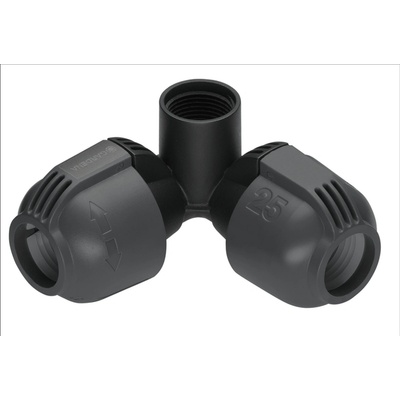 Gardena L-kus 25 mm x vnútorný závit 3/4", rohová prípojka zadažďovača 2764-20