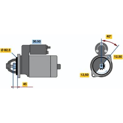 BOSCH STARTER 0 001 110 009