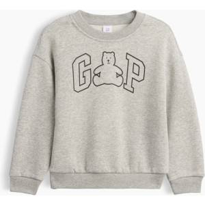 GAP Baby суитшърт Brannan Bear с логото GAP GAP | Siv | Момчешки | 12-18 месеца