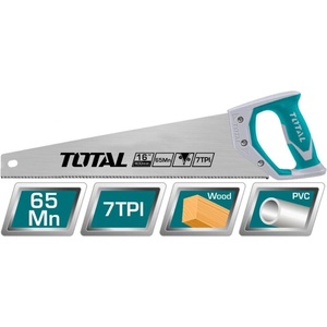 TOTAL Трион ръчен с 2k дръжка total, 7 tpi, 500 мм (tl tht55206)