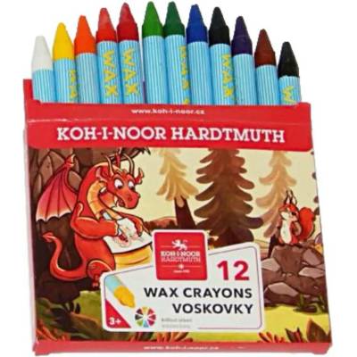 Koh-i-noor Voskovky 8232/12 kulaté tenké 12 ks