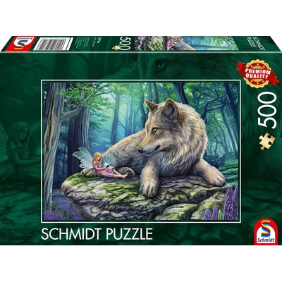 Schmidt Spiele Пъзел Schmidt от 500 части - Вълкът и елфът (59714)