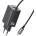 USAMS CC266 65 W GaN Зарядно с 3 Порта и Вграден USB-C Кабел - EU