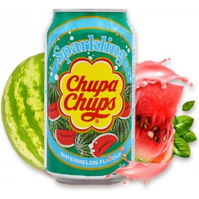 Chupa Chups sycená limonáda Vodní meloun 345 ml