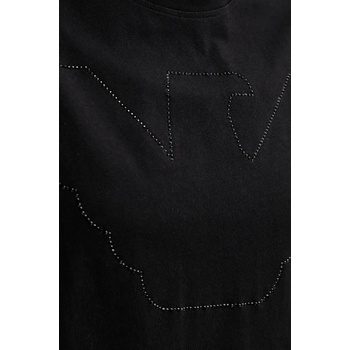 Giorgio Armani Памучна тениска Emporio Armani в черно EW000897 AF12573 (EW000897.AF12573)